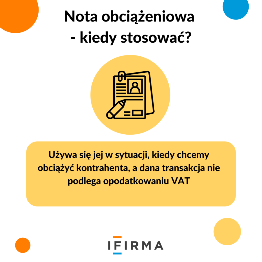 Nota obciążeniowa - kiedy stosować