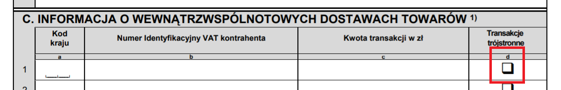 DRUGI PODATNIK VAT - transakcje trójstronne