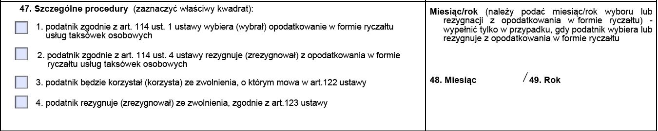 zryczałtowany VAT - wybór szczególnej procedury zryczałtowany VAT - wybór szczególnej procedury