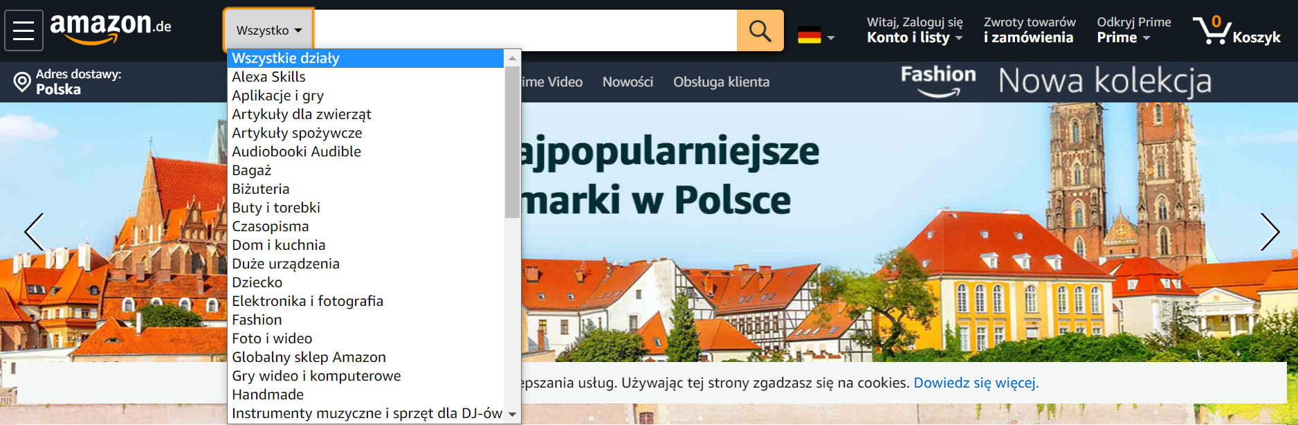 amazon menu amazon menu