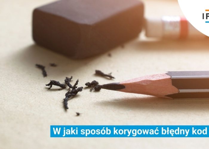 błędny kod GTU korekta JPK