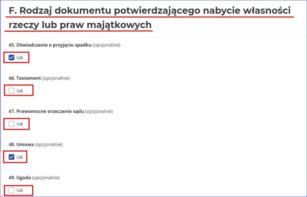 Rodzaj Dokumentu Potwierdzającego Nabycie Własności Rzeczy Lub Praw Majątkowych