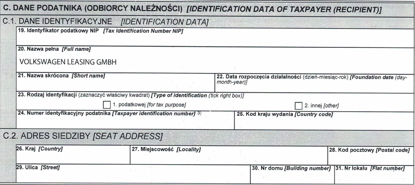 Ift-2R A Umowa Z Volkswagen Leasing - Jak Wypełnić Formularz Ift-2R?