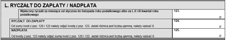 jak wypełnić PIT-28S część l