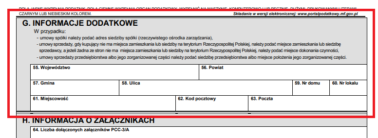 pcc 3 część G