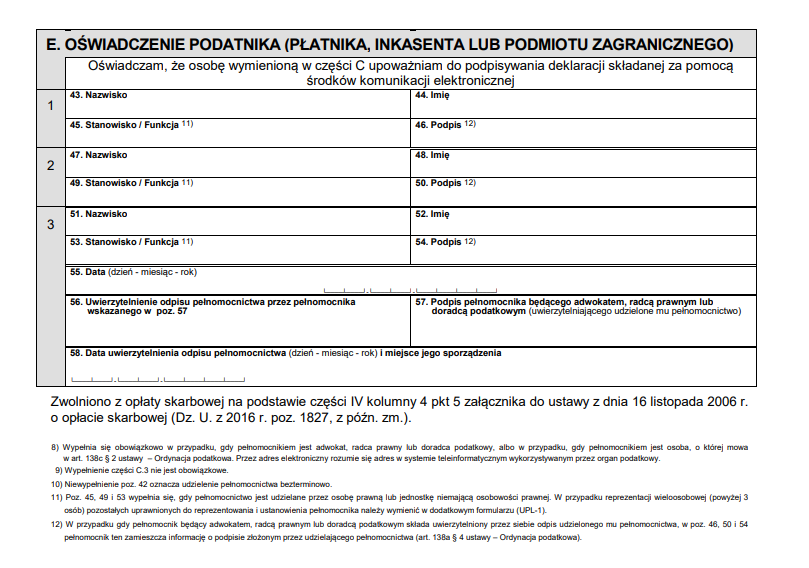 upl-1 część E upl-1 część E