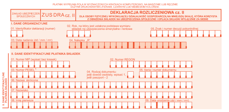 zus dra II część I i II