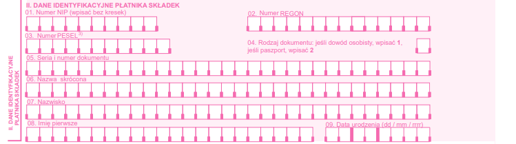 zus iwa dane identyfikacyjne