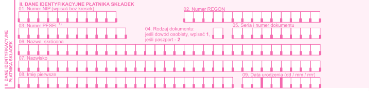 zba dane identyfikacyjne