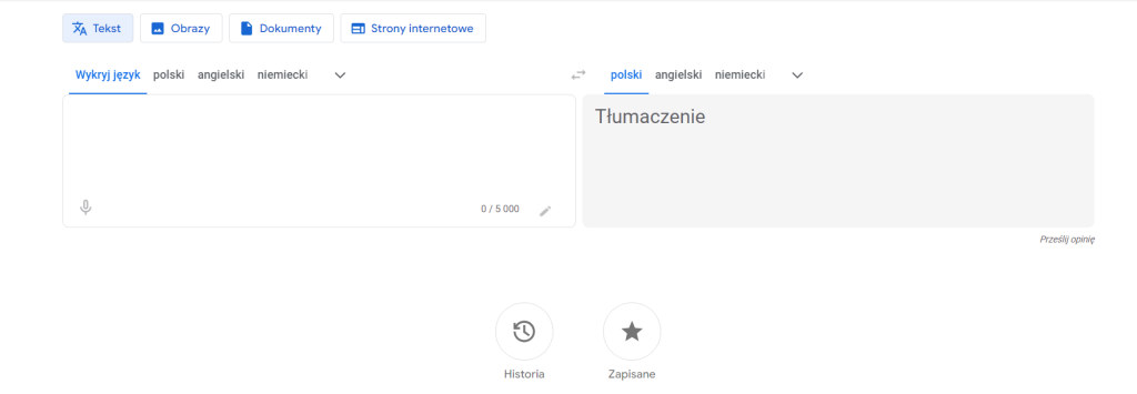 translator online - tłumacz google