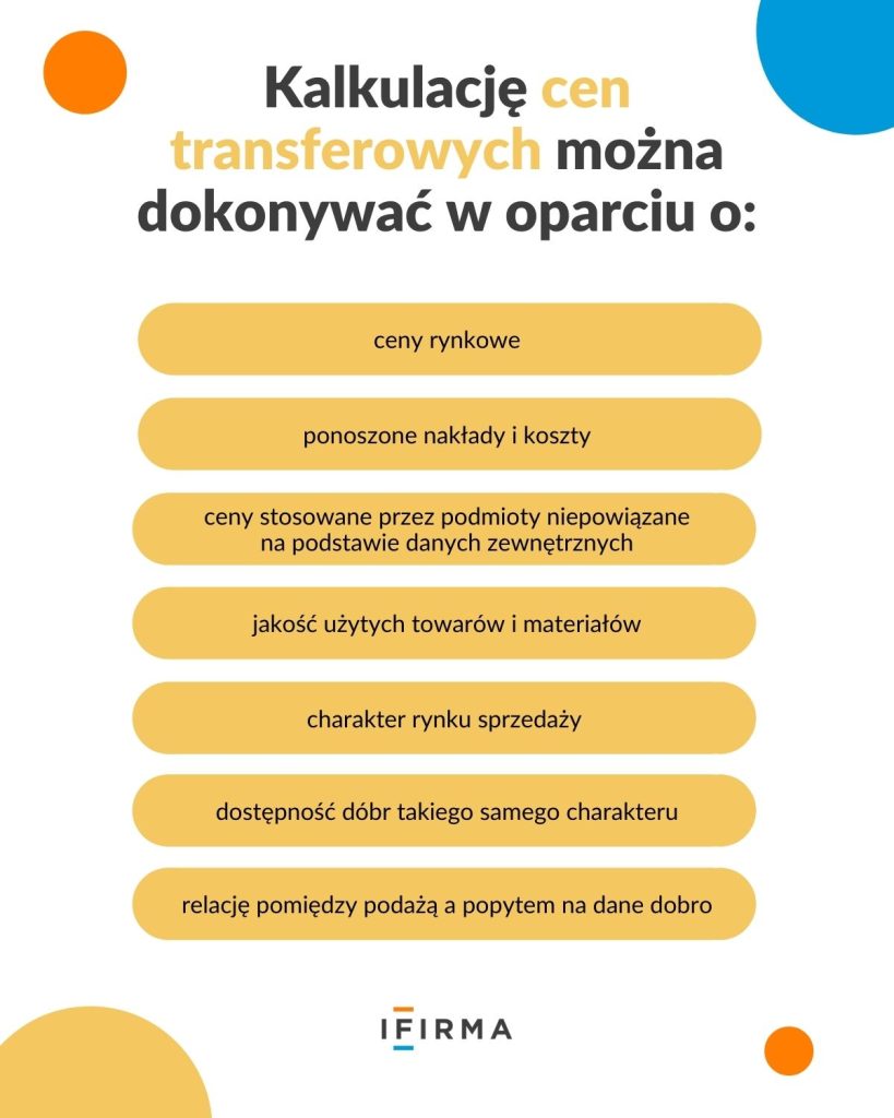 sposoby kalkulacji cen transferowych sposoby kalkulacji cen transferowych