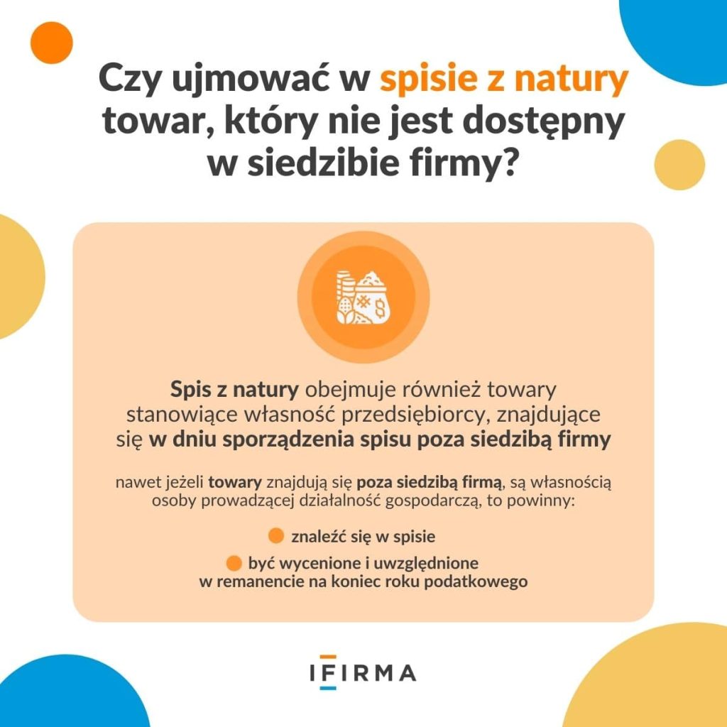 spis natury infografika