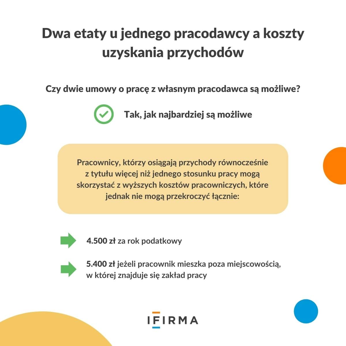 dwa etaty jeden pracodawca infografika