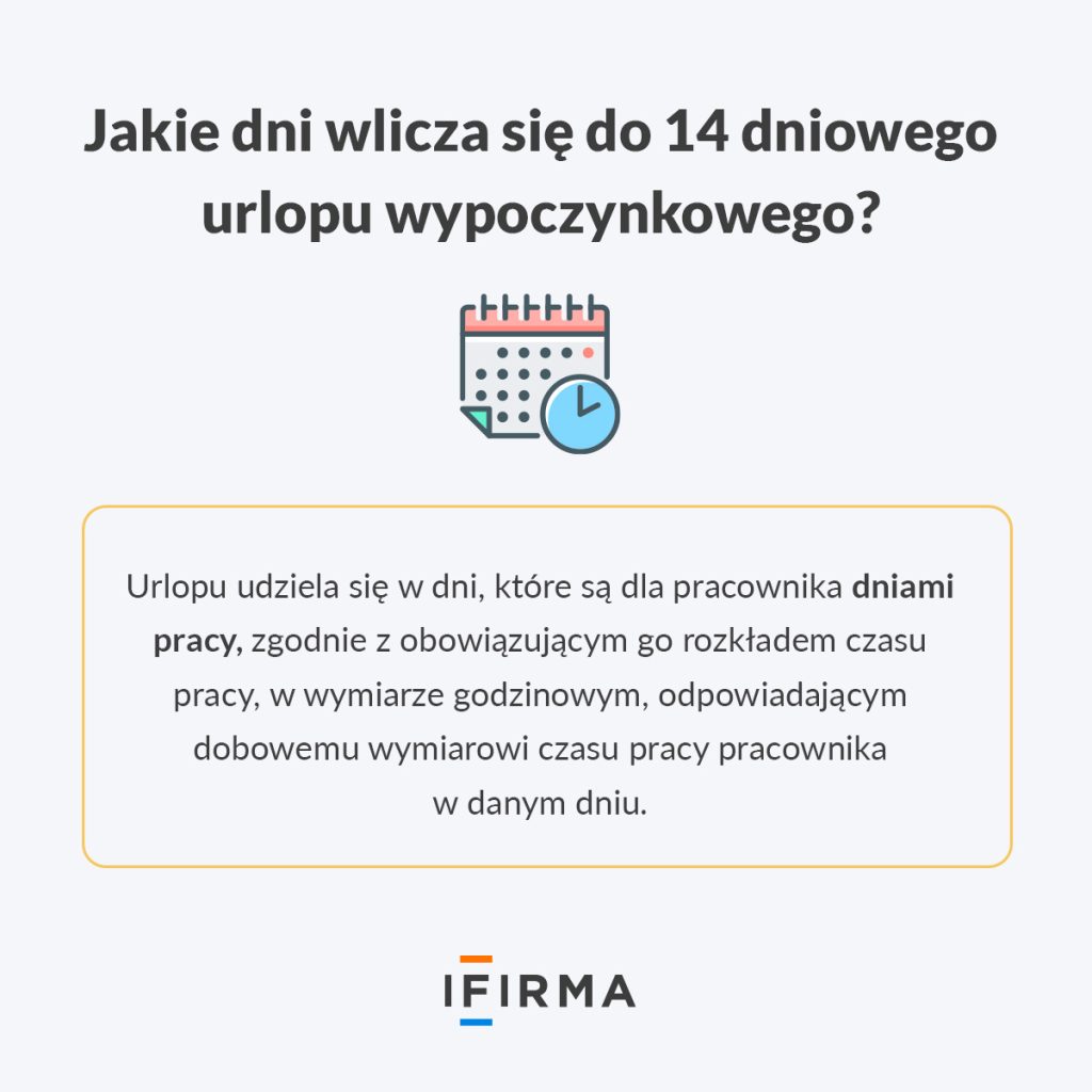 obowiązek wykorzystania 14 dni urlop wypoczynkowy