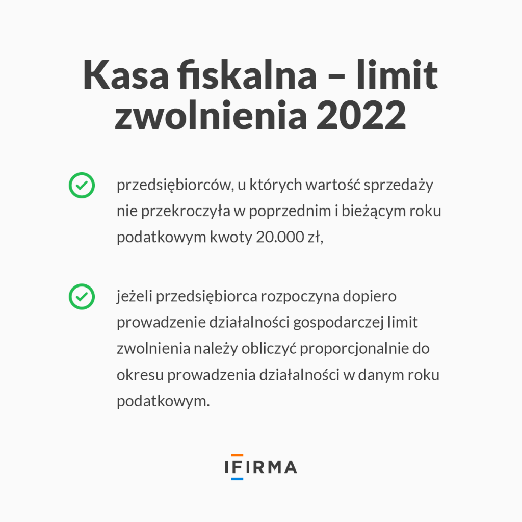 limit zwolenia kasa fiskalna 2022 limit zwolenia kasa fiskalna 2022