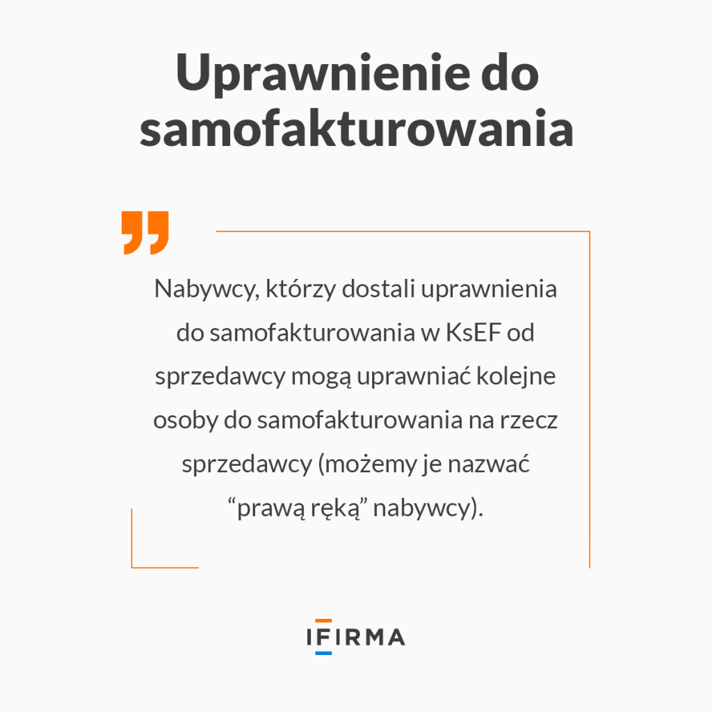 samofakturaowanie w KsEF - infografika