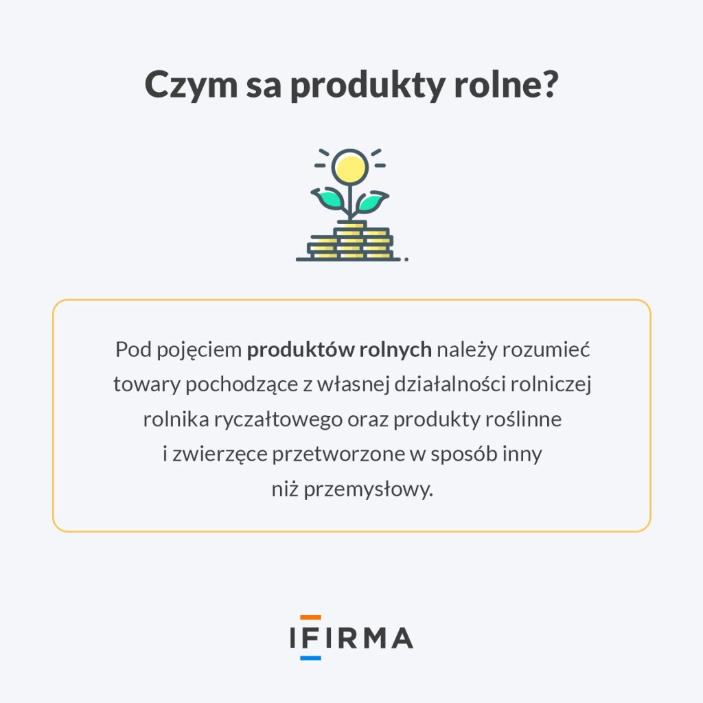 faktura rr produkty rolne infografika