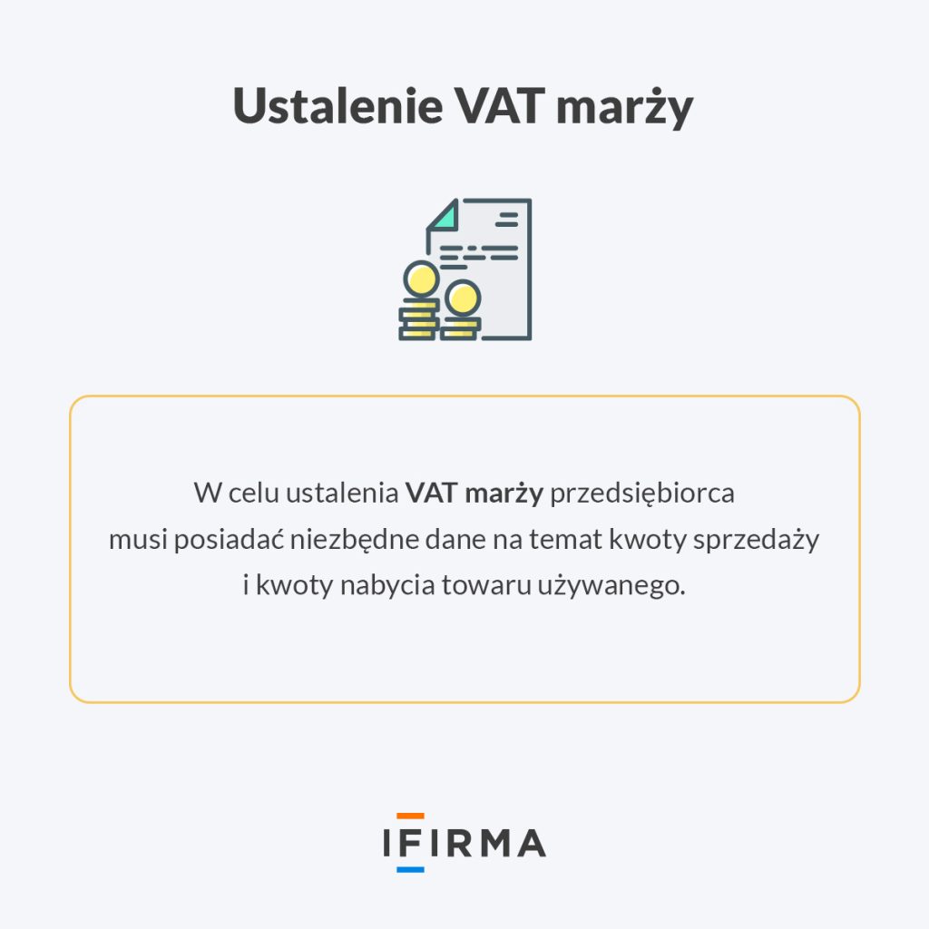 ustalenie vat marży infografika