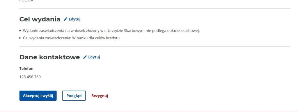 ZAS-W - zaświadczenia o niezaleganiu w podatkach automatycznie w e-US