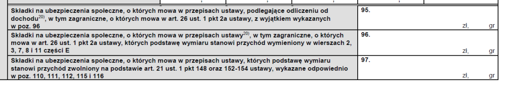 PIT-11 składki na ubezpieczenie społeczne