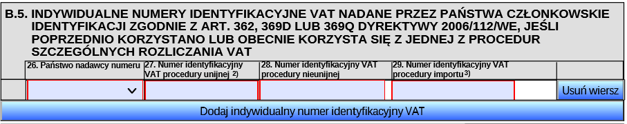 VIN-R numery VAT
