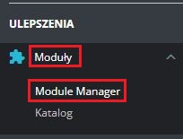 module manager prestashop