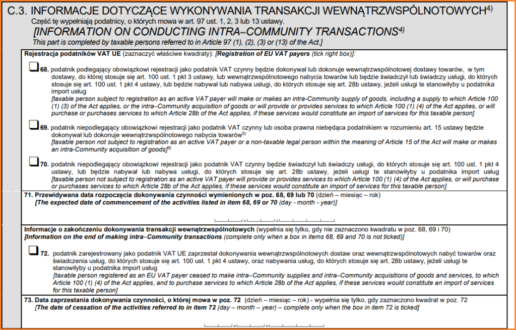 Rejestracja VAT-R