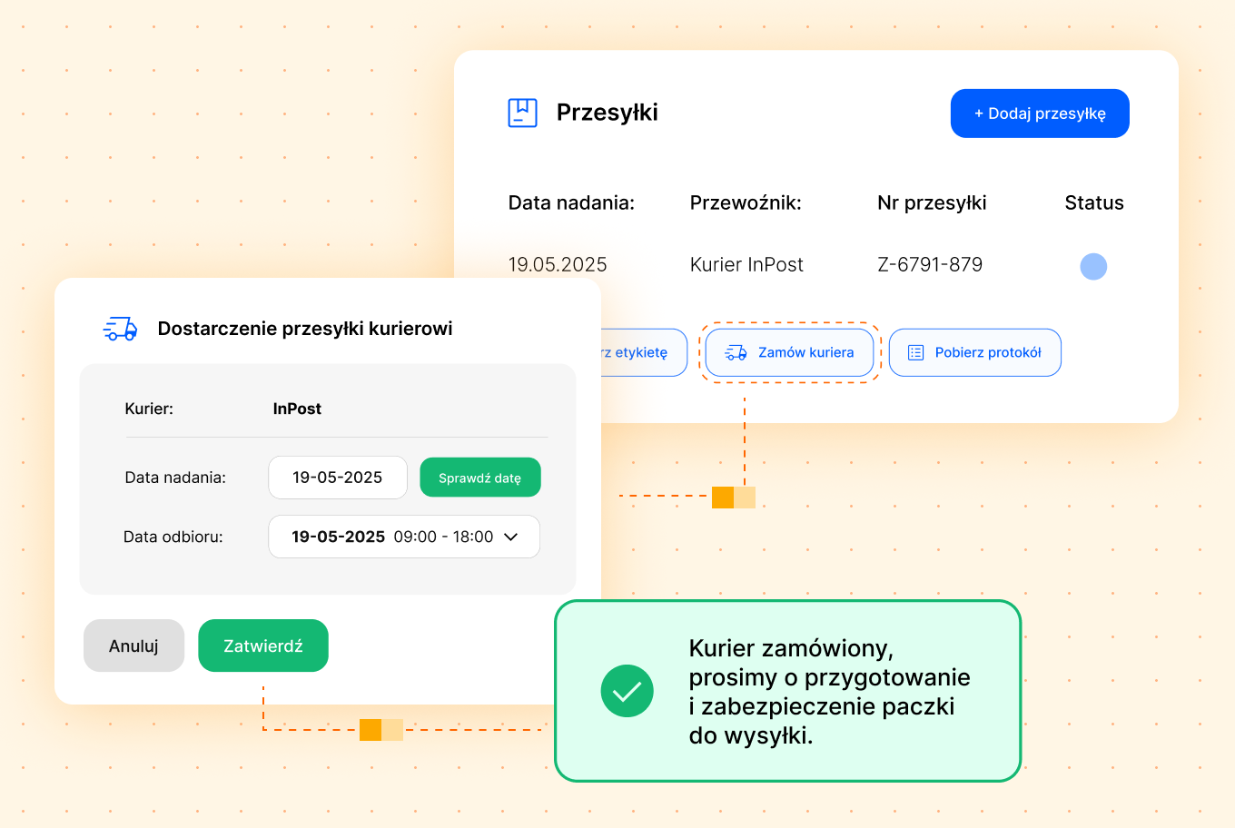 wysyłam z allegro kurier