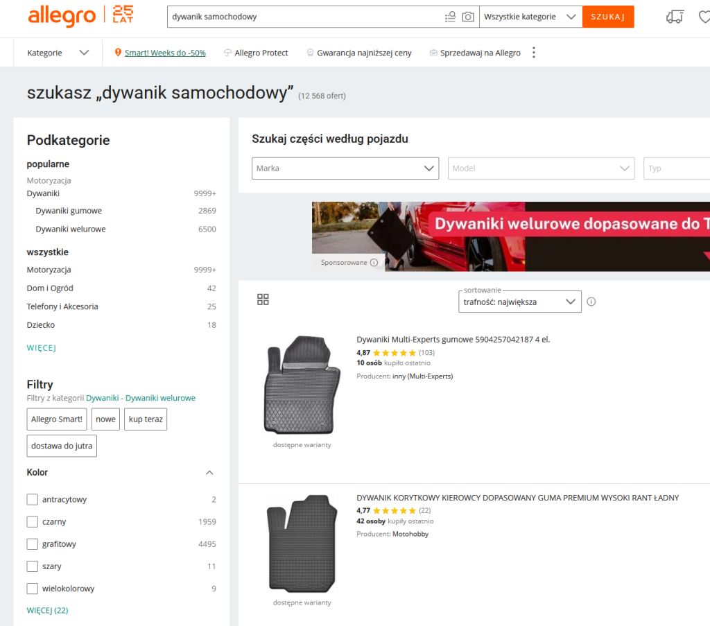 pierwsza sprzedaż na allegro