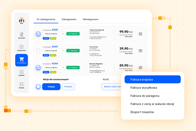 akcje automatyczne integracja cStore