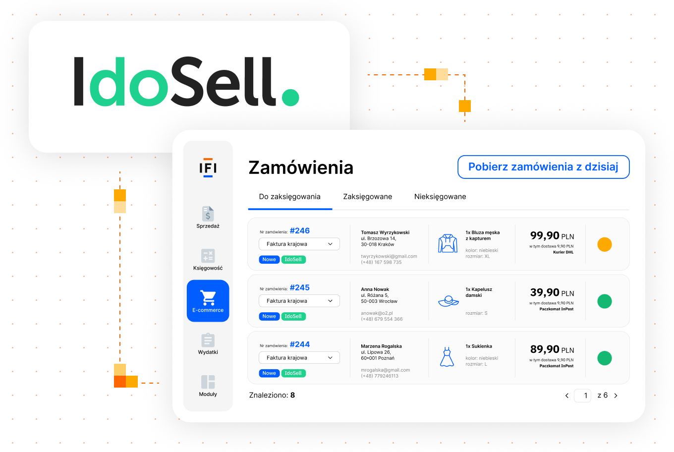 pobieranie zamówień IdoSell