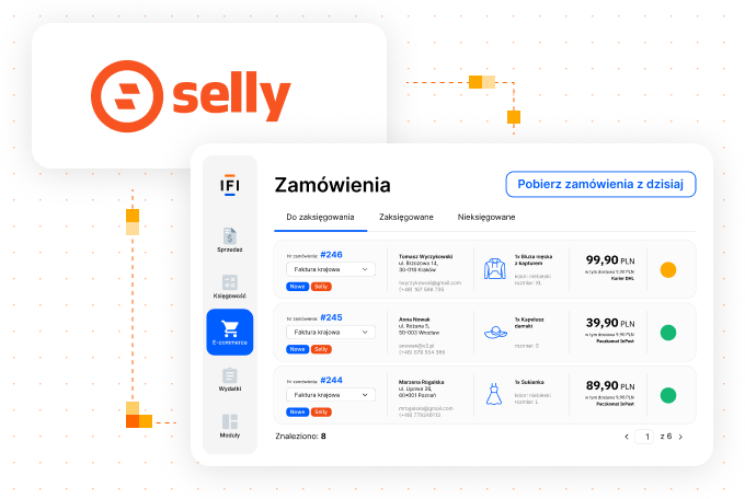 pobieranie zamówień selly