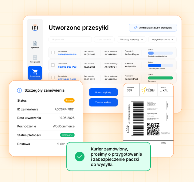 integrator e-commerce zarządzenie wysyłką