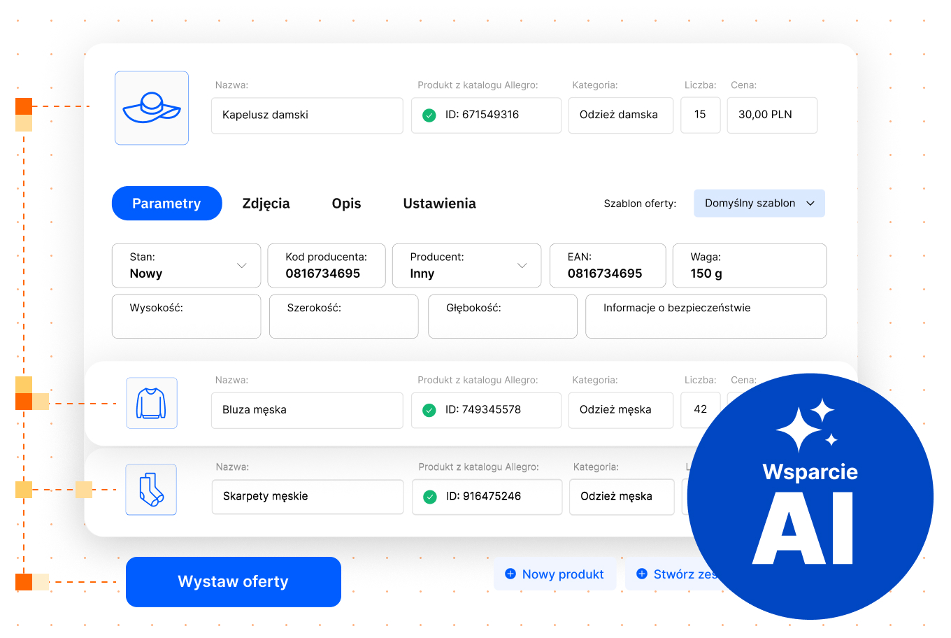 masowe wystawianie ofert ze wsparciem AI