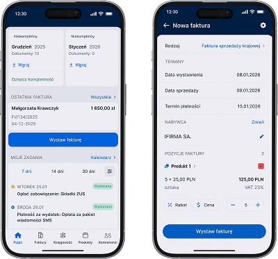 wystawiaj faktury w aplikacji