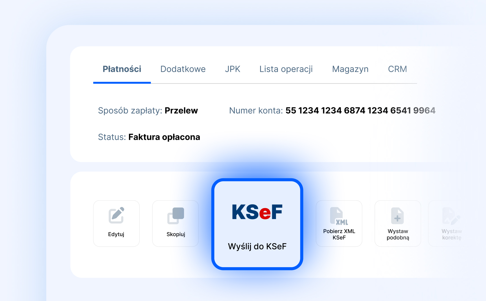 wysyłanie faktur do KSeF w programie IFIRMA